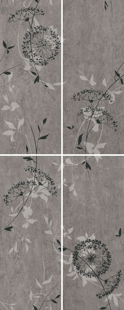 Керамическая плитка Vives Ceramica Zoclo Dintel-4 Grafito 20x50