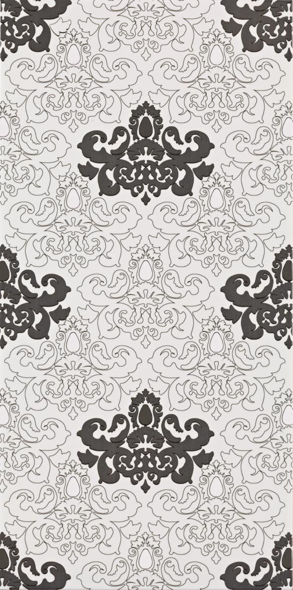 Керамическая плитка Valentino ELITE BIANCO/NERO DAMASCO 30x60,2 MRV155