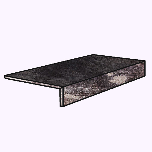Керамическая плитка Rex Ardoise Noir El.Elle Grip 30 x 15 см 739355 (d)