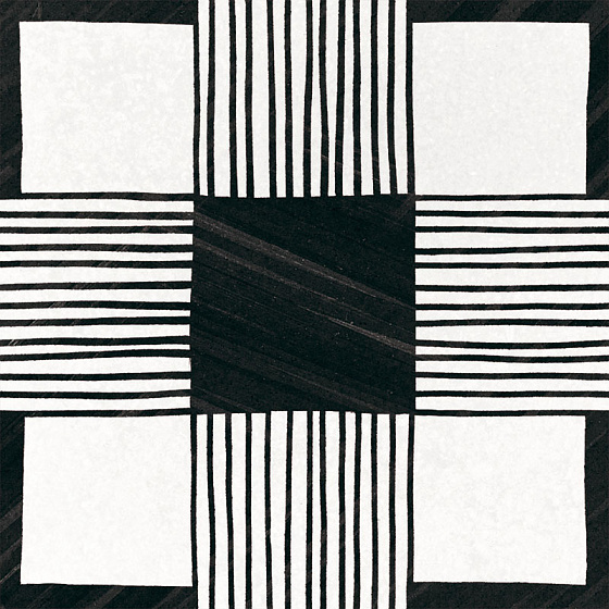 Керамогранит EQUIPE CAPRICE DECO Deco Cloth B&W 20x20 см 22124