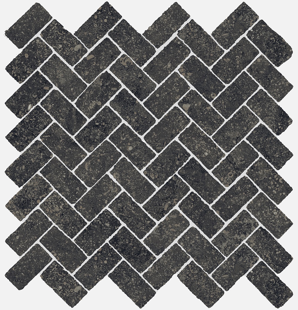 Мозаика напольная Italon Room Floor Italon Room Black Stone Mosaico Cross 29.7х31.5 620110000099