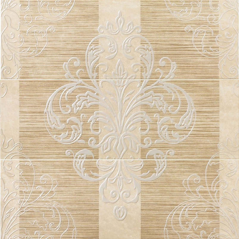 Панно настенное Italon Elite Cream Inserto Tresor (3 шт 25x75 см) 75x75 600080000221