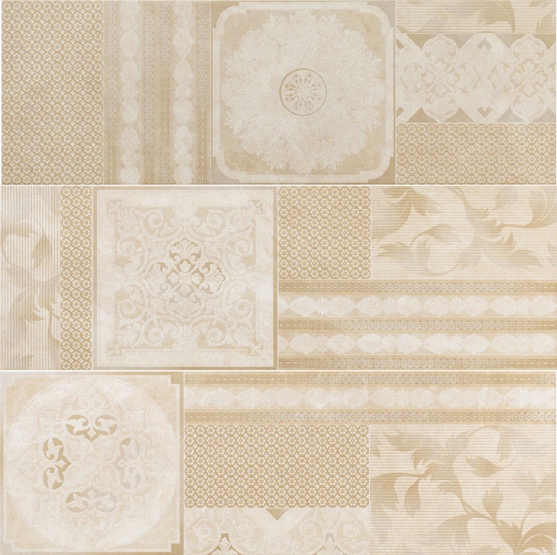 Панно настенное Italon Elite White Inserto Couture (3 шт 25x75 см) 75x75 600080000219