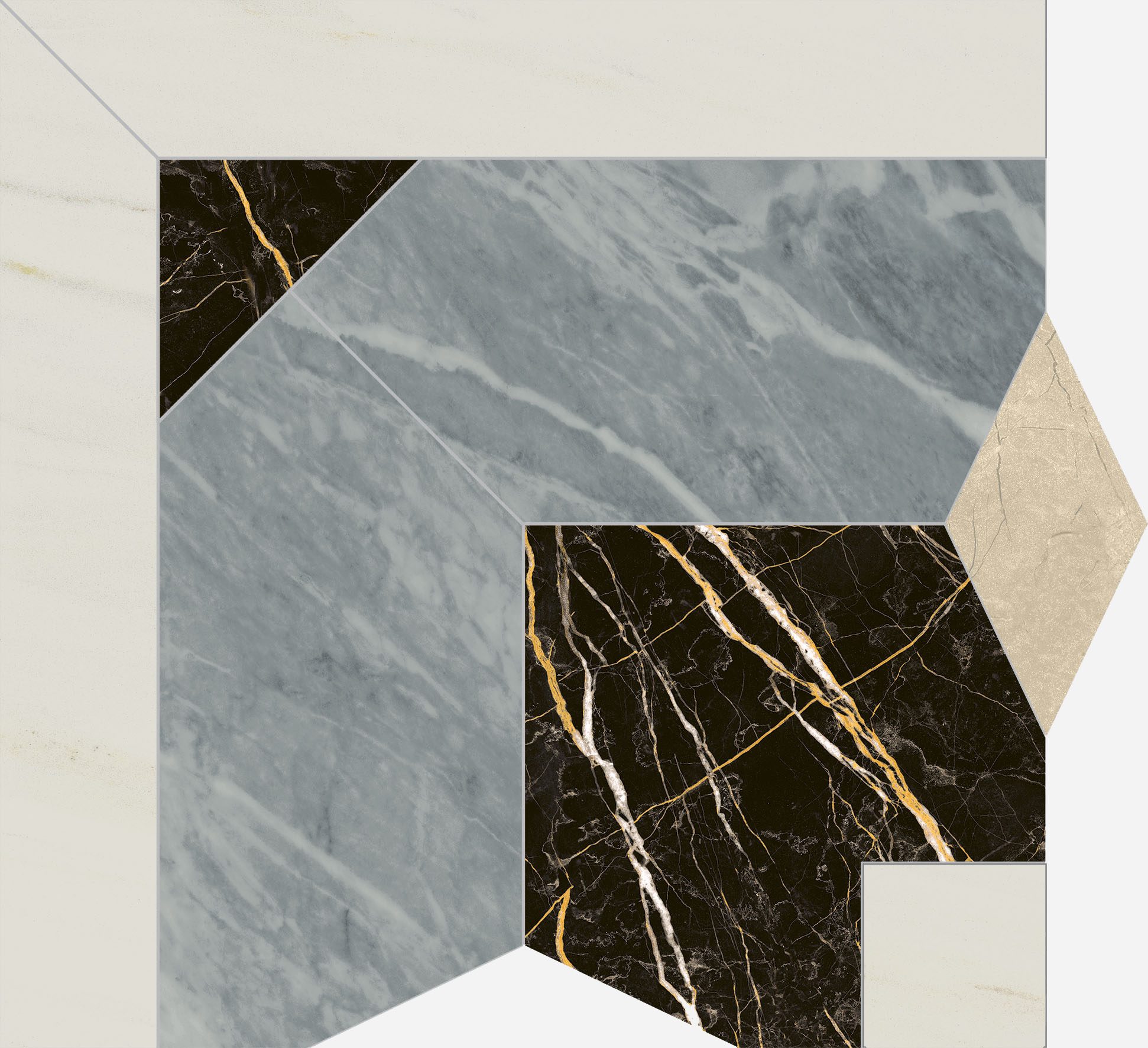Декор напольный Italon Charme Extra Atlantic Intarsio Angolo Lux 59х59 620120000071