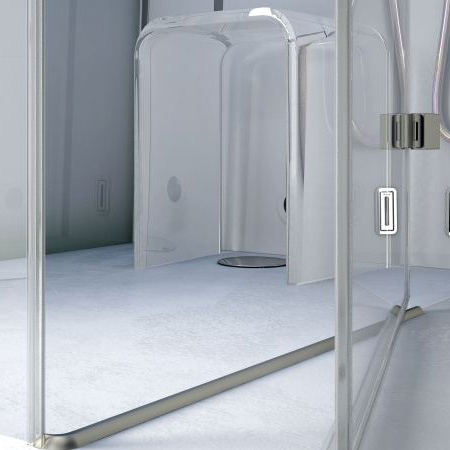 Душевая кабина, 140x90xh220см, Dx, термостатный смеситель, раздвижная дверь, цвет: белый/хром Jacuzzi Cloud 140 Dream 9448-324A Dx