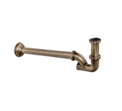 Сифон под донный клапан 1/1,4" для раковины/биде, цвет бронза Gattoni Accessori 0154/00V0 br