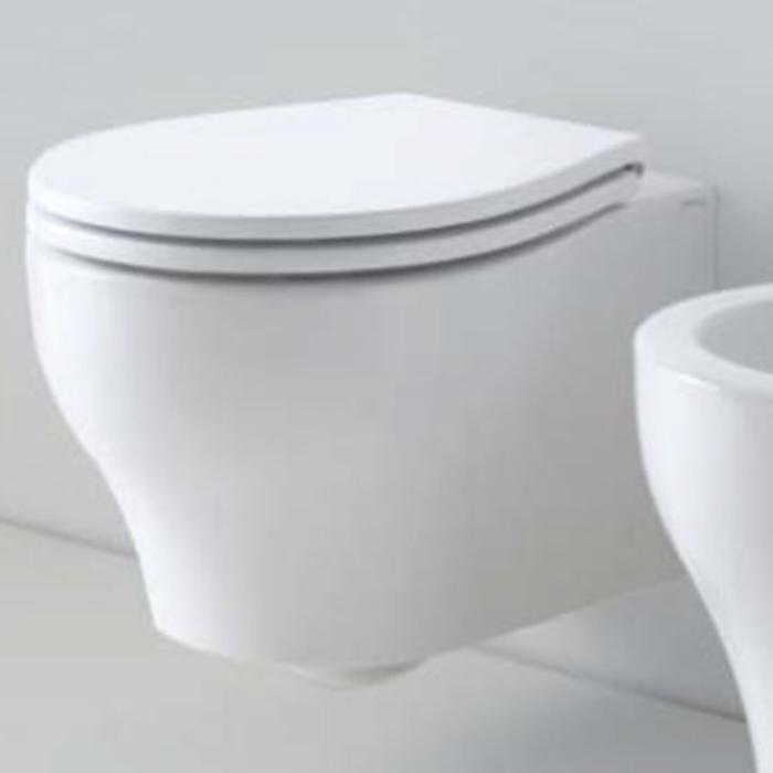 Унитаз подвесной 50х40см, цвет белый, с креплением KIT 2000 TU AZZURRA VERA VER 100/SOSK bi Сиденье на выбор