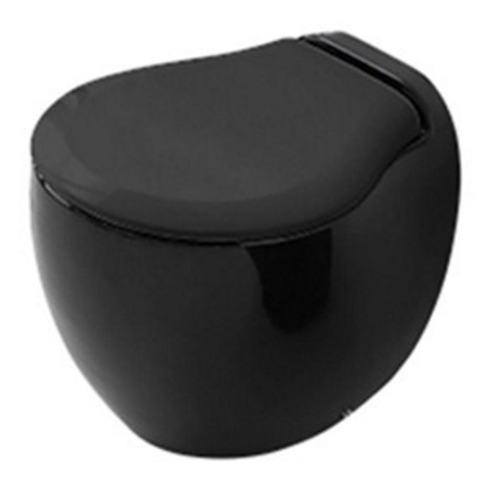 Унитаз подвесной 36х52см с креплением, цвет черный Artceram Blend BLV001 03 00/ L3110 nero Сиденье на выбор