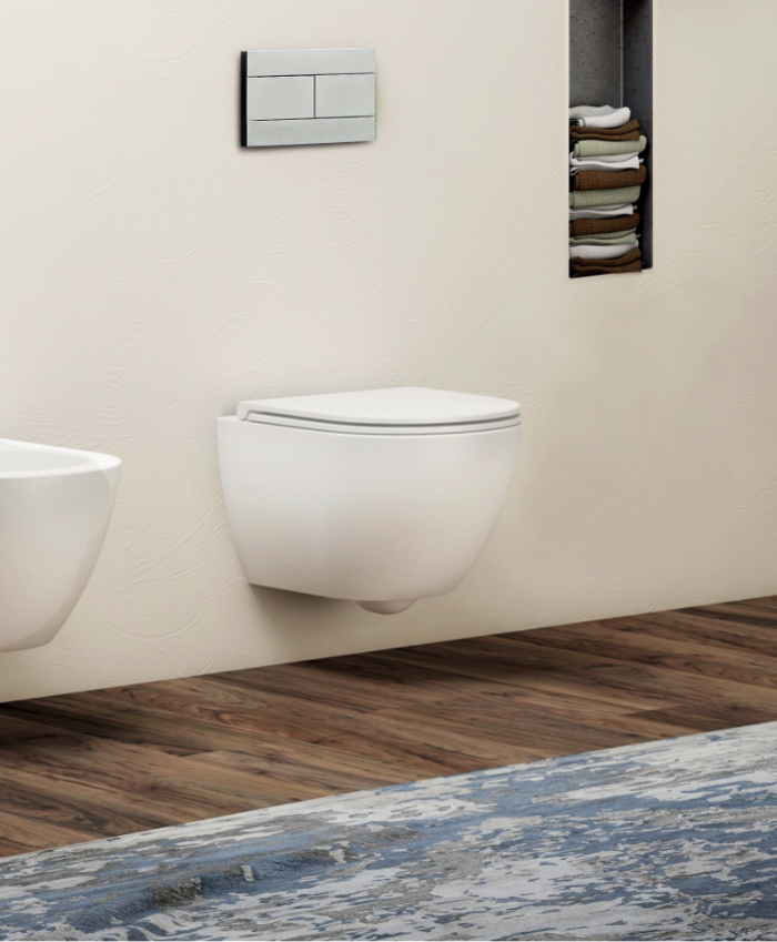 Унитаз подвесной 51,5x36см, цвет белый AZZURRA COMODA COM 100/SOSP bi