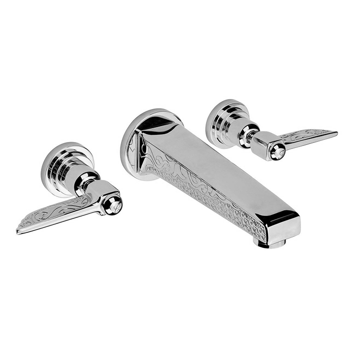 Смеситель для раковины настенный, на 3 отверствия, цвет: хром Nicolazzi Liberty 1077CR16