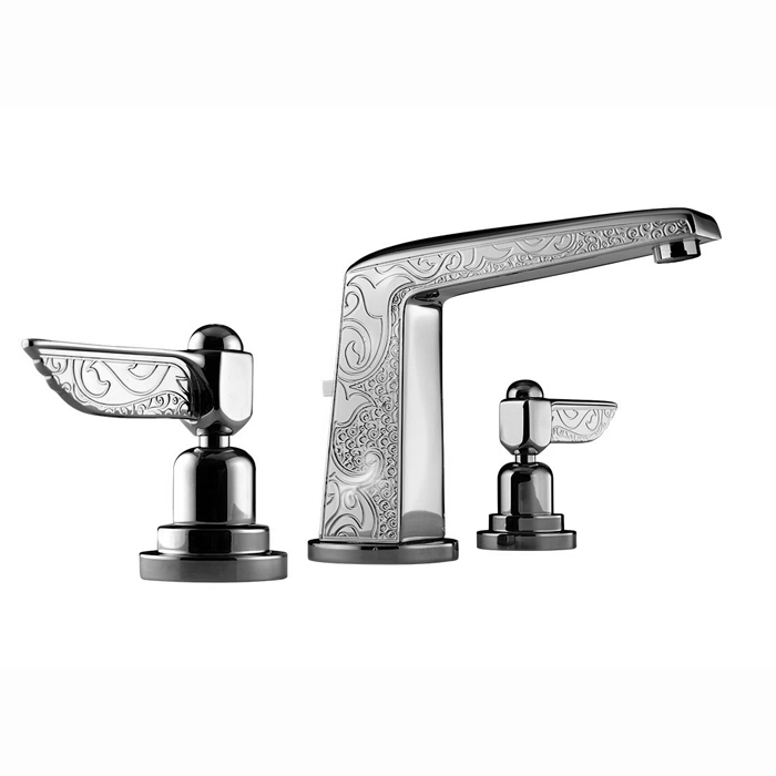 Смеситель для раковины, на 3 отверствия, с донным клапаном, цвет: хром Nicolazzi Liberty 1008CR16